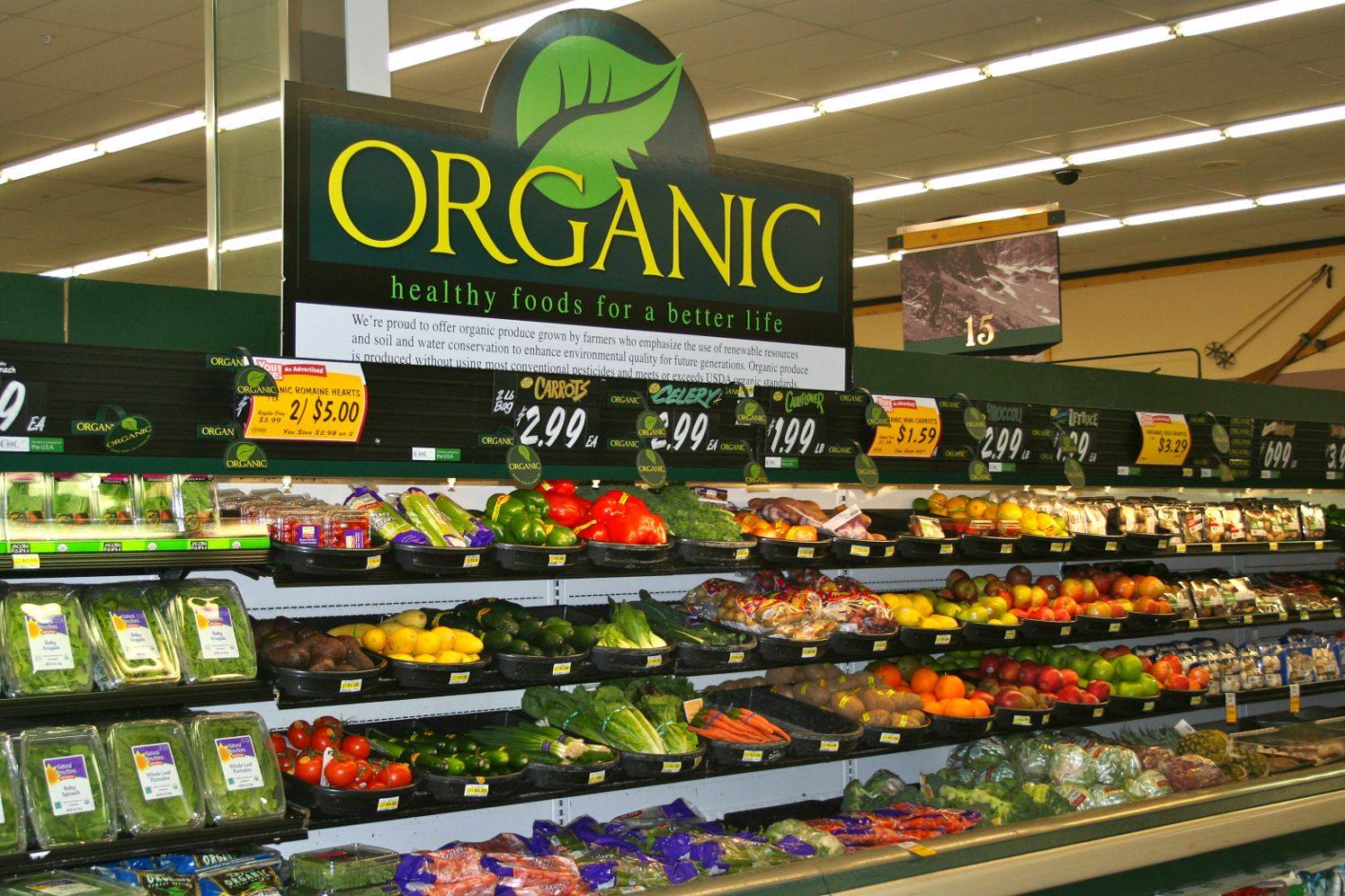 Organic shop display at PoshPOULE